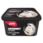 Vadilal Vanilla Brownie Fudge Ice-cream, 1Ltr Tub - Fast UK Delivery