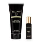 Bella Vita Luxury CEO MAN Eau De Parfum Intense CEO Man Body Perfume Lotion for Nourishing Hydrating Soft Supple & Healthy Skin with Argan Oil & Shea Butter 200 Ml - Fast UK Delivery