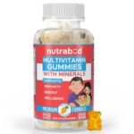 Nutrabud Multivitamin Gummies for Kids, Men, Women, Adults | No Added Sugar | For- Healthy Growth, Immunity & Energy | Mango Flavor Veg Gummy Bears Supplement - 60 Count (Pack Of 1) - Fast UK Delivery