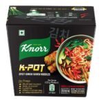 Knorr Korean Meal Pot- Spicy Kimchi Ramen Noodles l Korean Noodles | Microwave only | Vegetarian | 123 gm l Pack of 1 | - Fast UK Delivery