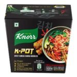Knorr Korean Meal Pot- Spicy Kimchi Ramen Noodles l Korean Noodles | Microwave only | Vegetarian | 123 gm l Pack of 1 | - Fast UK Delivery