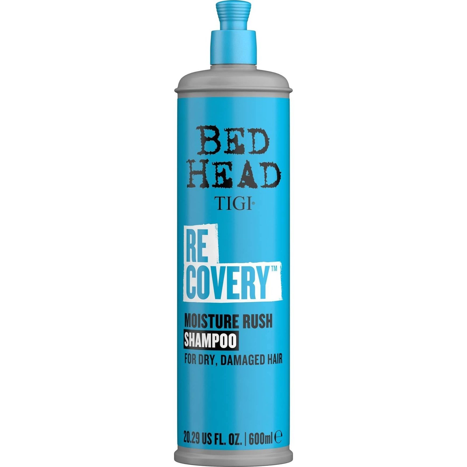 uk61SBMFvDxL-1.jpg Bed Head TIGI Recovery Moisture Rush Shampoo for Dry & Damaged Hair, Gives Intense Moisture, Shine & Soft Hair, Controls Frizz & Flyaways, Safe for Coloured Hair, 600 ml - Fast UK Delivery - Image 1