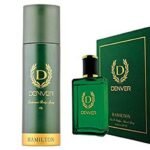 Denver Men Hamilton Perfume- 100Ml & Hamilton Deodorant Body Fresh Spray -165Ml (Combo Set) Original Gurantee - Fast UK Delivery