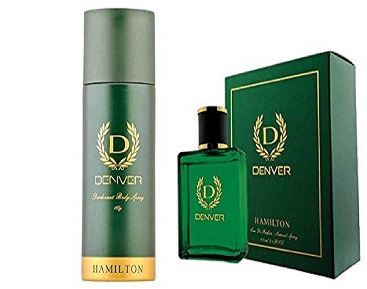 uk61SBPTv4-9L-1-1.jpg Denver Men Hamilton Perfume- 100Ml & Hamilton Deodorant Body Fresh Spray -165Ml (Combo Set) Original Gurantee - Fast UK Delivery - Image 1