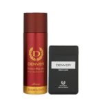 DENVER Honour Deo - 200ML & Black Code Pocket Perfume - 18ML (Combo Pack of 2) | Long Lasting Fragrance For Men - Fast UK Delivery
