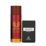 DENVER Honour Deo - 200ML & Black Code Pocket Perfume - 18ML (Combo Pack of 2) | Long Lasting Fragrance For Men - Fast UK Delivery