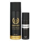 DENVER Caliber Deo - 200ML & Black Code Nano - 50ML (Combo Pack of 2) | Long Lasting Deo Body Spray - For Men - Fast UK Delivery