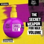 Bed Head TIGI Small Talk Hair Thickening Cream for Fine, Thin & Flat Hair, Builds up Body & Hair Volume, Leave-In Hair Styling Cream For Frizzy Hair, Salon-like Finish, Retains Hair Moisture & Prevents Fly-Aways, Volumizing Cream for Thicker-Looking Hair, 125 ml - Fast UK Delivery - Image 5