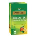 Twinings Green Tea Lemon & Honey, 100 Teabags, Green Tea, Sweet Honey & Tangy Lemon, 200 grams, Pack of 1 - Fast UK Delivery