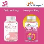 DR. MOREPEN Biotin+ Tabs | With Multivitamins, Amino Acids, Natural Extract of Amla, Turmeric & Green Tea, Bhringraj & Brahmi | 60 Tablets Pack of 2 - Fast UK Delivery - Image 5
