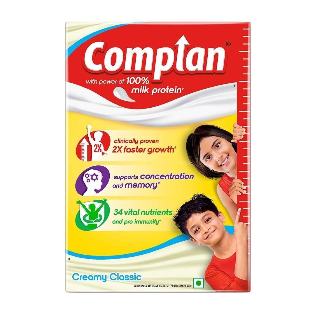 uk61TUjenIxWL-1.jpg Complan Nutrition Drink Powder for Children, Creamy Classic Flavour, 500 g Carton | Nutrition drink for kids with protein & 34 vital nutrients - Fast UK Delivery - Image 1