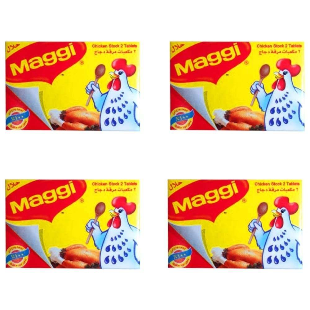 uk61Tmrw7e4BL-1-1.jpg Maggi Chicken Stock Cubes, 0.71 oz 20 g, 4 Pack - Fast UK Delivery - Image 1