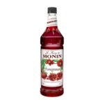 Monin Rich Red Pomegranate Syrup 1 Liter - Fast UK Delivery