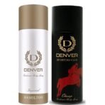 DENVER Imperial & Sporting Club Champ - 200ML Each (Combo Pack of 2) | Long Lasting Deo Body Spray - For Men - Fast UK Delivery