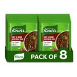 Knorr Classic Hot & Sour Vegetable Soup, 43 g (Pack of 8),Transparent - Fast UK Delivery