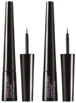 Maybelline New York Liquid Liner, Smudge Proof and Waterproof, Liquid Eyeliner, Hyper Glossy Liquid Liner, Black 3g (Pack of 2) - Fast UK Delivery