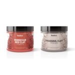 Beaface combo of Moroccan and Rhassoul Clay Powder Each of 100 gm (Regenerates Skin cells and Reduce Wrinkles) ()