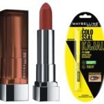 Maybelline New York Matte Lipstick, Intense Colour, 676 East Village Rose, 3.9g & Maybelline New York Colossal Kajal, Intense Colour, Waterproof, Long lasting 24Hrs Stay, Black, 0.35g - Fast UK Delivery