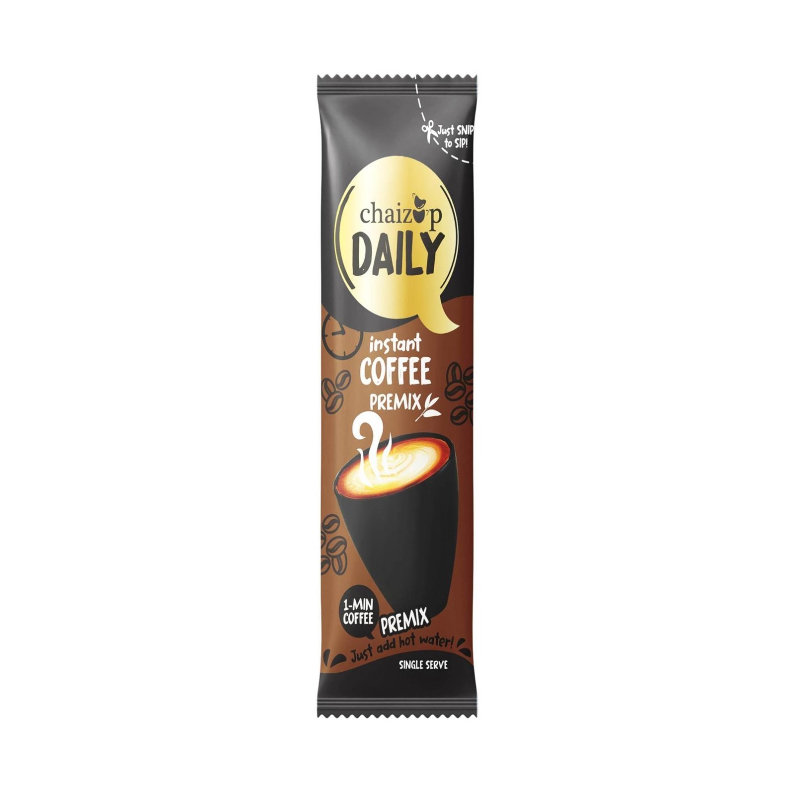 uk61W5fB-8vpL-1-1.jpg Daily 1 Min Instant Regular Coffee Premix - 30 Sachets | Regular Coffee Flavours | 30 Servings | 480g - Fast UK Delivery - Image 1