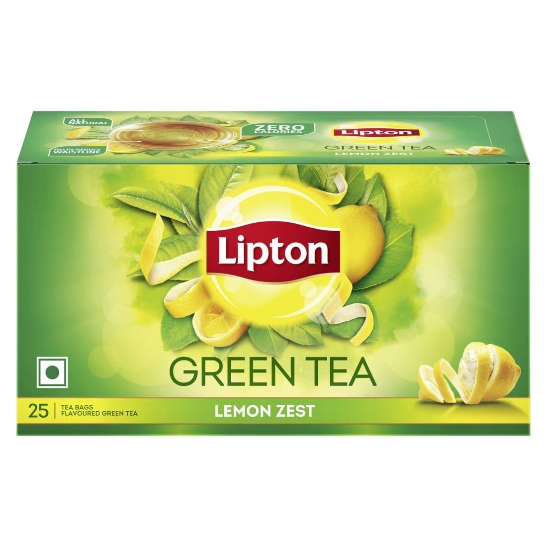uk61WG4p53oSL.jpg Lipton Lemon Zest Green Tea Bags, 25 Pieces * 1.3g Each - Fast UK Delivery - Image 1
