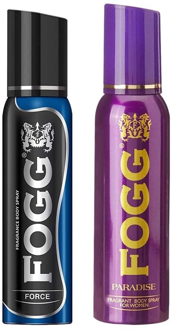 uk61WwiuH4gWL-1-1.jpg FOGG Women Paradise Fragrant Body Spray, Long-Lasting, No Gas, Everyday Fresh Scent Deodorant And Spray, 150Ml & Masti Force 150Ml - Fast UK Delivery - Image 1
