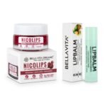 Bella Vita Organic NicoLips Lip Scrub & NicoBalm Lip Balm Combo For Dry, Chapped & Dark Lips Remover Treatment, 20 g, 4 g - Fast UK Delivery