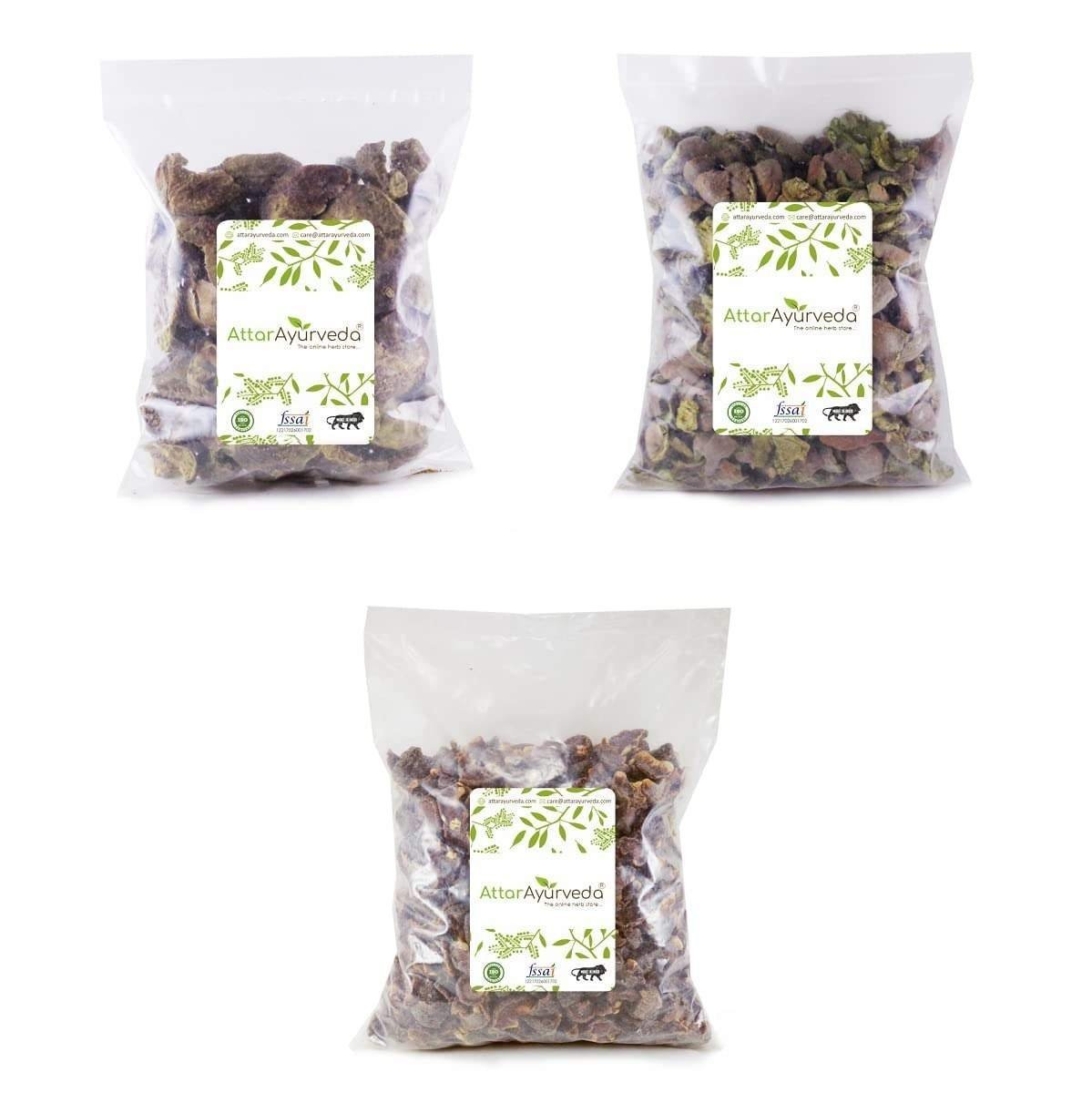 uk61XKgaCQWIL-1-1.jpg Attar Ayurveda Triphala Raw (1:1:1) - 750 grams, Raw, Whole - Harad, Baheda, Amla - Fast UK Delivery - Image 1