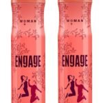 Engage Blush Deodorant For Women, Fruity and Floral, Skin Friendly, 150 ml Deo Body Spray 2Pcs - Fast UK Delivery