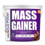 Dr. Morepen Muscle Food Mass Gainer Double Chocolate 5kg | High Protein Muscle Building & Weight Gainer Formula | 12.08g Protein, 126.91g Carbs, 2.59g BCAA for Muscle Support & Muscle Mass Gain - Fast UK Delivery