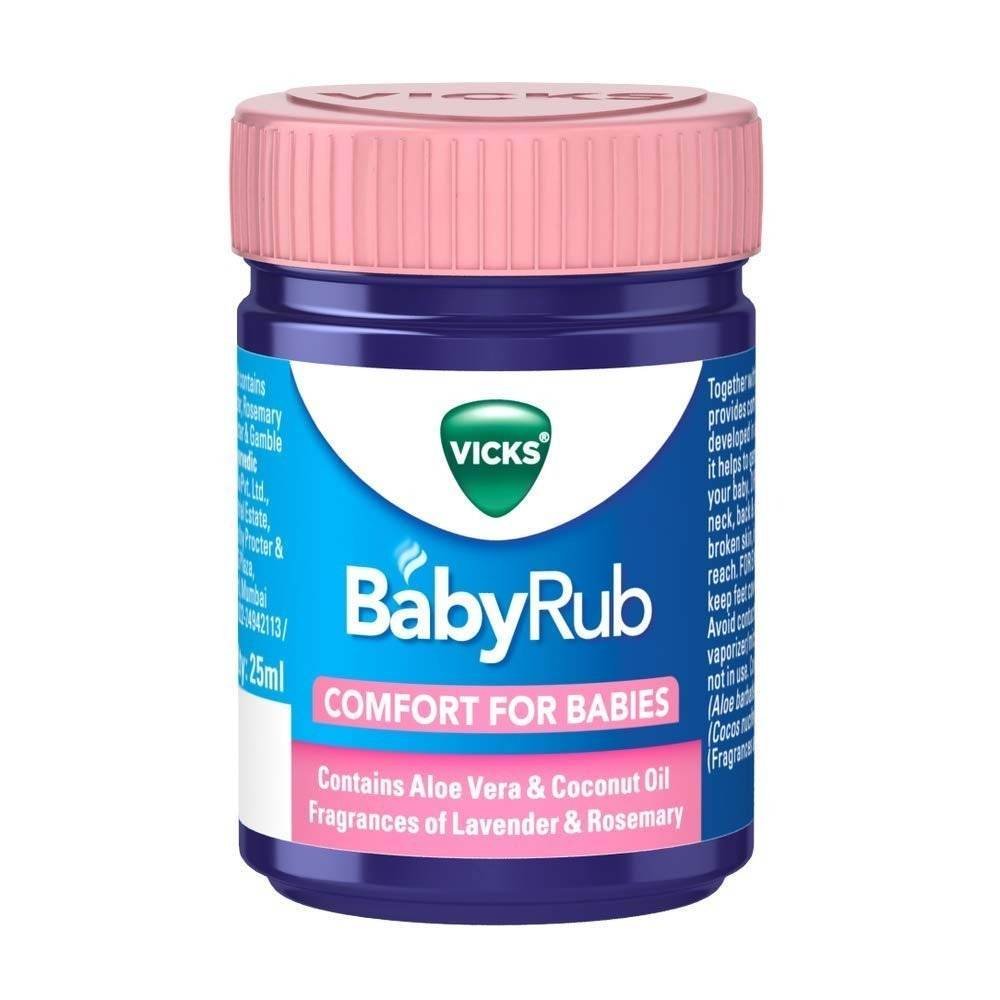 uk61XelPtpoL-1.jpg Vicks BabyRub 25ml, Specifically for Babies-Moisturize, Soothe and Relax your baby - Fast UK Delivery - Image 1