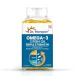DR. MOREPEN Omega 3 | Deep Sea Fish Oil Triple Strength | 1250mg with 900mg DHA & EPA - 60 Softgels (Pack of 1) - Fast UK Delivery