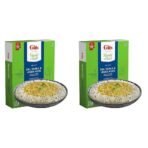 Gits Ready to Eat Jeera Rice & Dal Tadka Combo Meal, Pure Veg, Heat and Eat, 375g (Pack of 2) - Fast UK Delivery