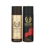 DENVER Prestige Deo & Sporting Club Champ Deo - 200ML Each (Combo Pack of 2) | Long Lasting Deodorant Body Spray - For Men - Fast UK Delivery