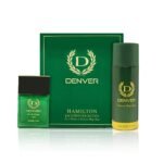 Denver Hamilton Gift Set - Perfume 70Ml + Deodorant 200Ml | Fresh Long Lasting Fragrance Aerosol For Men - Fast UK Delivery