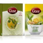 GTEE Green Tea Bags - Lemon & Ginger & Tulsi Tea Bags, 25 Tea bags (Pack of 2) - Fast UK Delivery