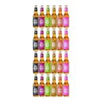 Coolberg Non Alcoholic Beer Assorted Flavors 330ml Glass Bottle - Pack of 24 (330ml x 24) Peach, Mint, Malt, Cranberry, Ginger & Strawberry - Fast UK Delivery