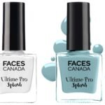 FACESCANADA Splash Glossy Finish Nail Enamel, White O White 14, 8 Ml & Faces Splash Glossy Nail Enamel, Frozen 40, 8 Ml - Fast UK Delivery
