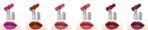 Bonjour Paris Premium Super Matte 9-5 Hydrating Lipstick-Purple Plum, Burnt Amber Red, Nude Pink, Dusky Pink, Wine Red, Burgundy (Combo) - Fast UK Delivery