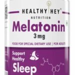HealthyHey Nutrition Melatonin 3mg, Pack of 120 vegetable capsules - Promotes Sleep and Relaxation - Fast UK Delivery