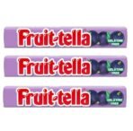Fruit-Tella Blackcurrent Flavour Chewy Toffee Stick (3 x 32.4g) - Fast UK Delivery