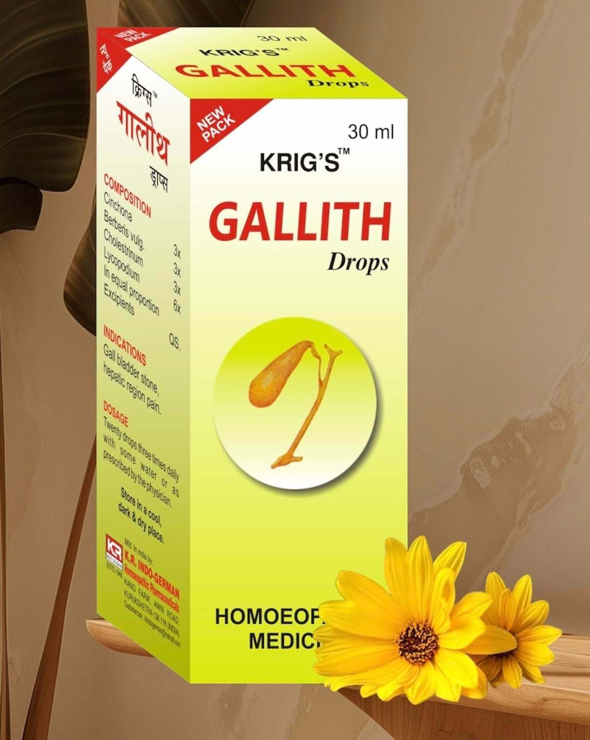 uk61cSrmu9QL-1.jpg KRIG'S Gallith Drops Homeopathy 30ml (Pack of 1 Bottle) - Fast UK Delivery - Image 1