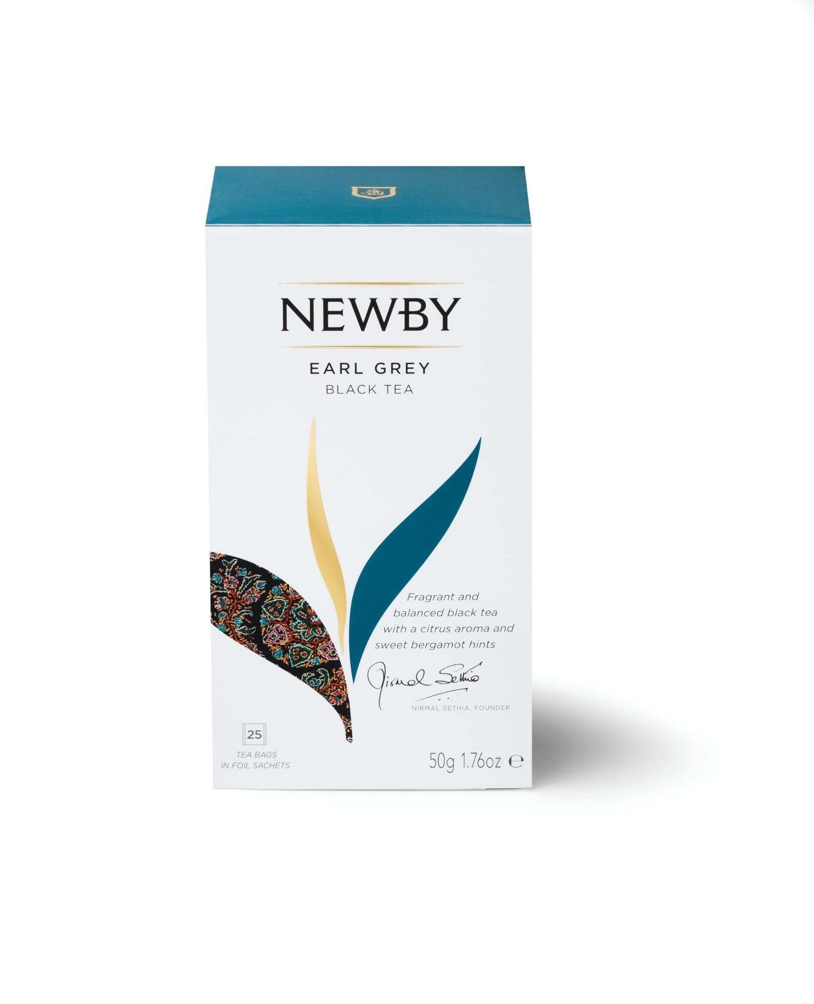 uk61cTF1veL7L-1.jpg Newby Earl Grey Tea Bags | Premium Black Tea Blended With Natural Bergamot Flavor & Citrus Twist | Light and Refreshing | 25 pieces | 50 Grams - Fast UK Delivery - Image 1
