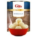 Gits Open & Eat Rasgulla Tin, 16 Pieces per Can, Mouth-Watering Indian Mithai, 1Kg - Fast UK Delivery