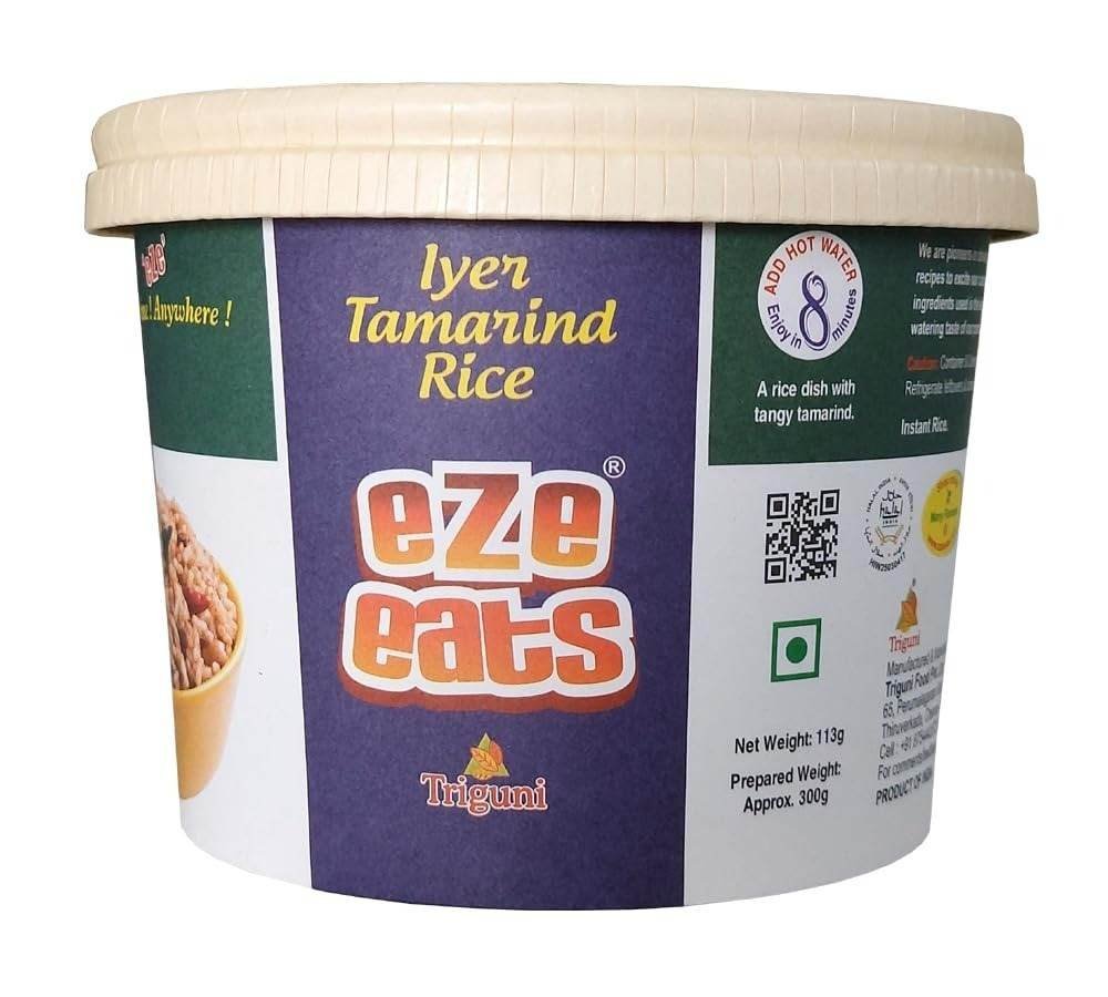 uk61clLK5KmbL-1-1.jpg Triguni Eze Eats Iyer Tamarind Rice 300 grams Prepared (Pack of 2) - Fast UK Delivery - Image 1