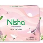 Nisha Luxury Soap Bar Lily of The Valley for Soft & Beautiful Skin 100g (Pack of 3) White - Fast UK Delivery