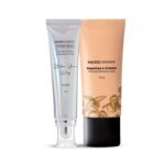 FACESCANADA 2-Step Glow Getter Makeup Kit - Rose Gold Strobe Cream (30Ml) & Peaches N Cream Tinted Moisturizer - Light (35G) | Pack Of 2 - Fast UK Delivery