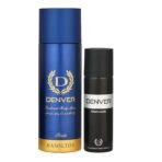 DENVER Pride Deo - 200ML & Black Code Nano - 50ML (Combo Pack of 2) | Long Lasting Deo Body Spray - For Men - Fast UK Delivery