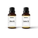 Beaface Combo Pack of Olive Oil 50ml | Castor Oil 50ml - Fast UK Delivery