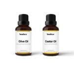 Beaface Combo Pack of Olive Oil 50ml | Castor Oil 50ml - Fast UK Delivery