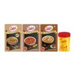 Catch Punjabi Combo: Chhole Masala 100g; Rajma Masala 100g; Dal Makhani Masala 100g & Hing 50g - Fast UK Delivery